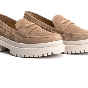 Portland Leather Tan Suede Zoe Chunky Loafer